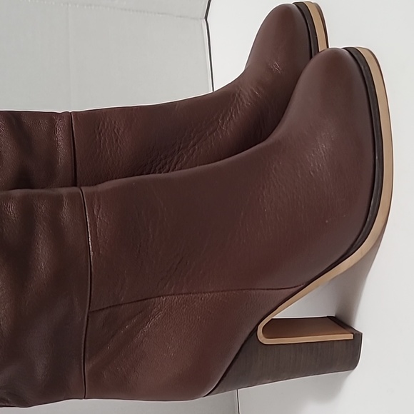 See by Chloe Genuine‎ Brown Leather Heeled Boots Size 7/38 - Picture 3 of 16